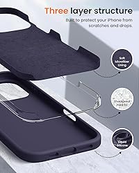 OuXul Designed for iPhone 16 Pro Case,Shockproof