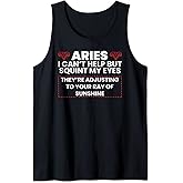 Aries Facts Astrology Quote Horoscope Zodiac Sign Tank Top