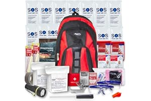EMERGENCY ZONE Essentials Complete Deluxe Survival Kit 2 & 4 Person | Bug-Out-Bag | Emergency Go Bag Kit for Wildfires, Hurricanes, and Other Natural Disasters