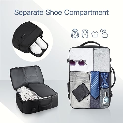 Carry On Backpack, 50L Travel Backpack, Luggage Backpack TSA