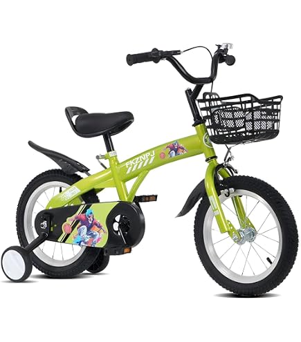 Bicicleta Infantil De 16 Pulgadas - Cuadro De Acero, Con Ruedas Estabilizadoras Y Guardabarros, Para Niños De 5 A 8 Años