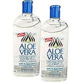 Aloe Vera Gel (12 oz) - PACK 2 – Pure, Stabilized Aloe Vera Gel for Face, Hair & Body – No Added Colors or Fragrances