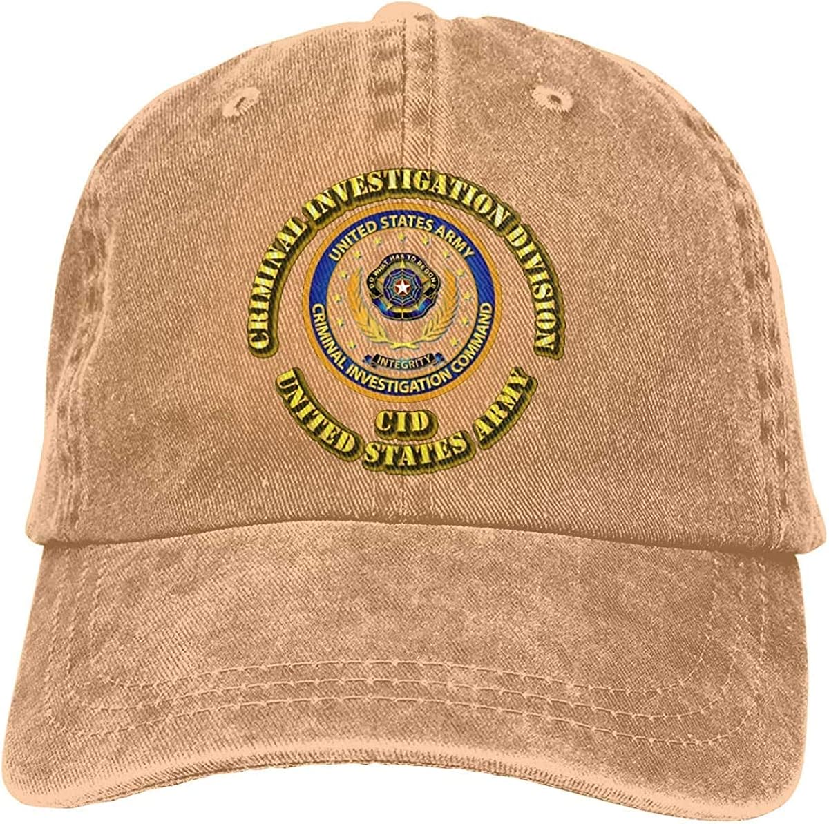 NA Snapback Hat, Army Criminal Investigation Division Denim Dad Hats