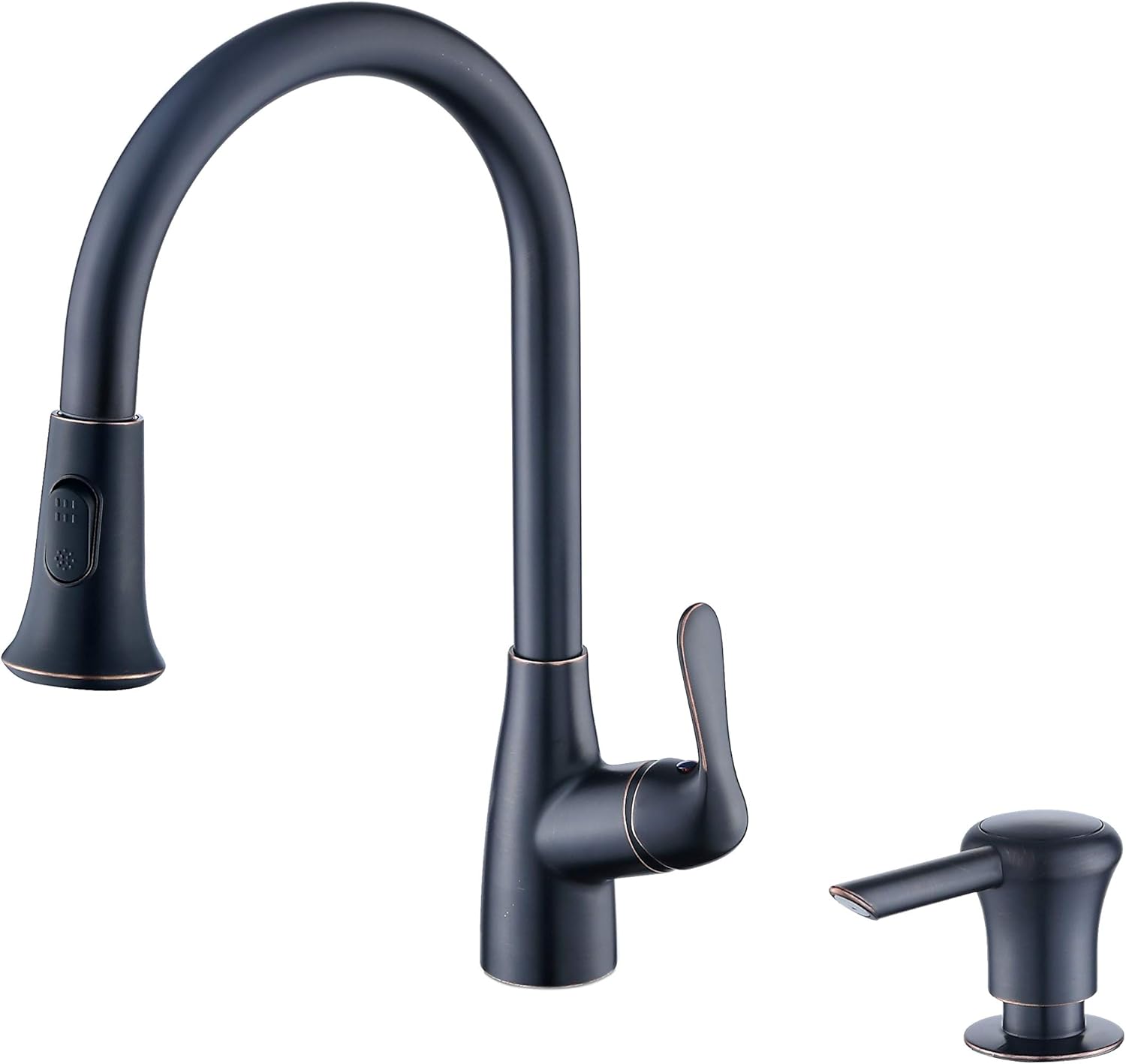 Best Single Handle Pull-Down Kitchen Faucet With Soap Dispenser