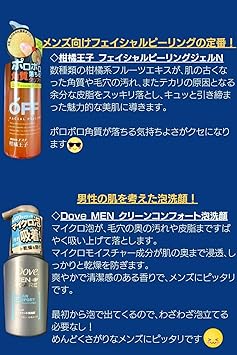 Amazon メンズコスメ初心者セット 洗顔料 ピーリングジェル 化粧水 乳液 フェイスマスク 各種1つずつ ノーブランド品 ギフトセット 通販