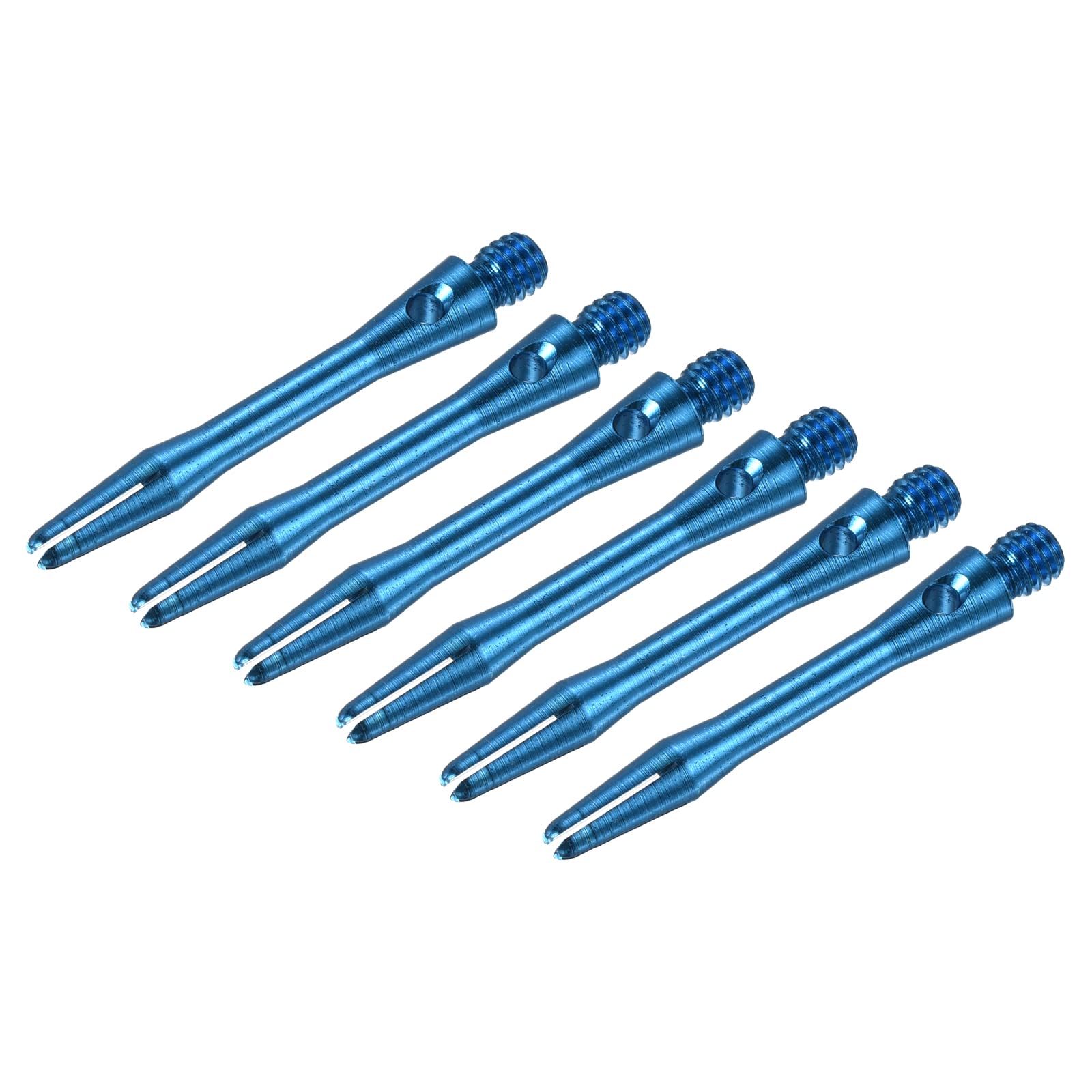 PATIKIL 35mm Aluminum Dart Shafts, Medium 2BA Thread Dart Stems Dart Accessories Throwing Fitting for Steel Tip - 6 Pack (Sky Blue)