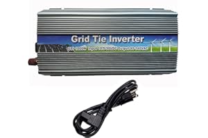 TINGEN 1000W Grid Tie Inverter DC Input 10.5V-30V Output 90V-140V Source Power Solar Panel and Battery(GTI1000-M)