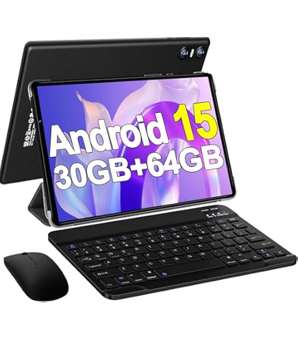Amazon.com : 2025 Android 15 Tablet with Keyboard, 10.1 Inch