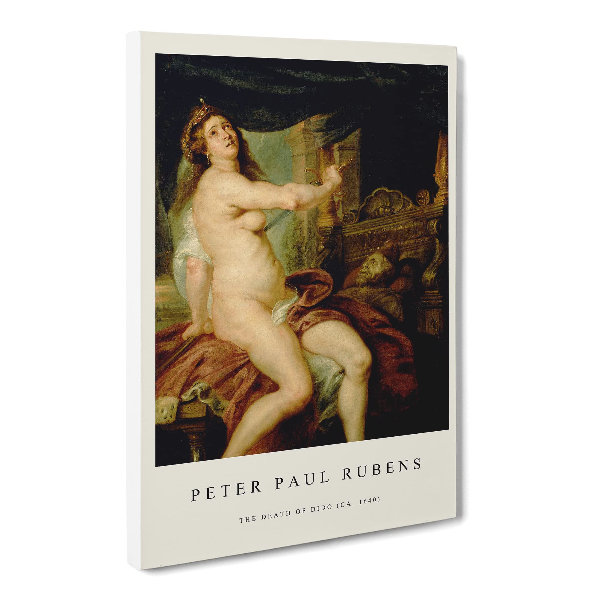 Sacrificing Dido By Peter Paul Rubens Canvas Print | Gallery Wrapped 30mm Frame Wall Art | 20x14 inches | Ready to Hang | Classic Picture | Living Room Bedroom Lounge Office