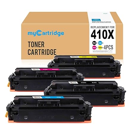 Mycartridge 4 Pack kompatibel HP 410X CF411X CF412X CF402X CF413X Toner für HP Color Laserjet Pro M452DW M452DN M452NW MFP M4
