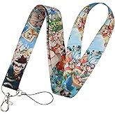 Pinstant Doctor Dr Stone Senku Ishigami Manga Anime 17.7" Neck Lanyard Keychain Holder ID Badge Mobile Phone Pin Strap