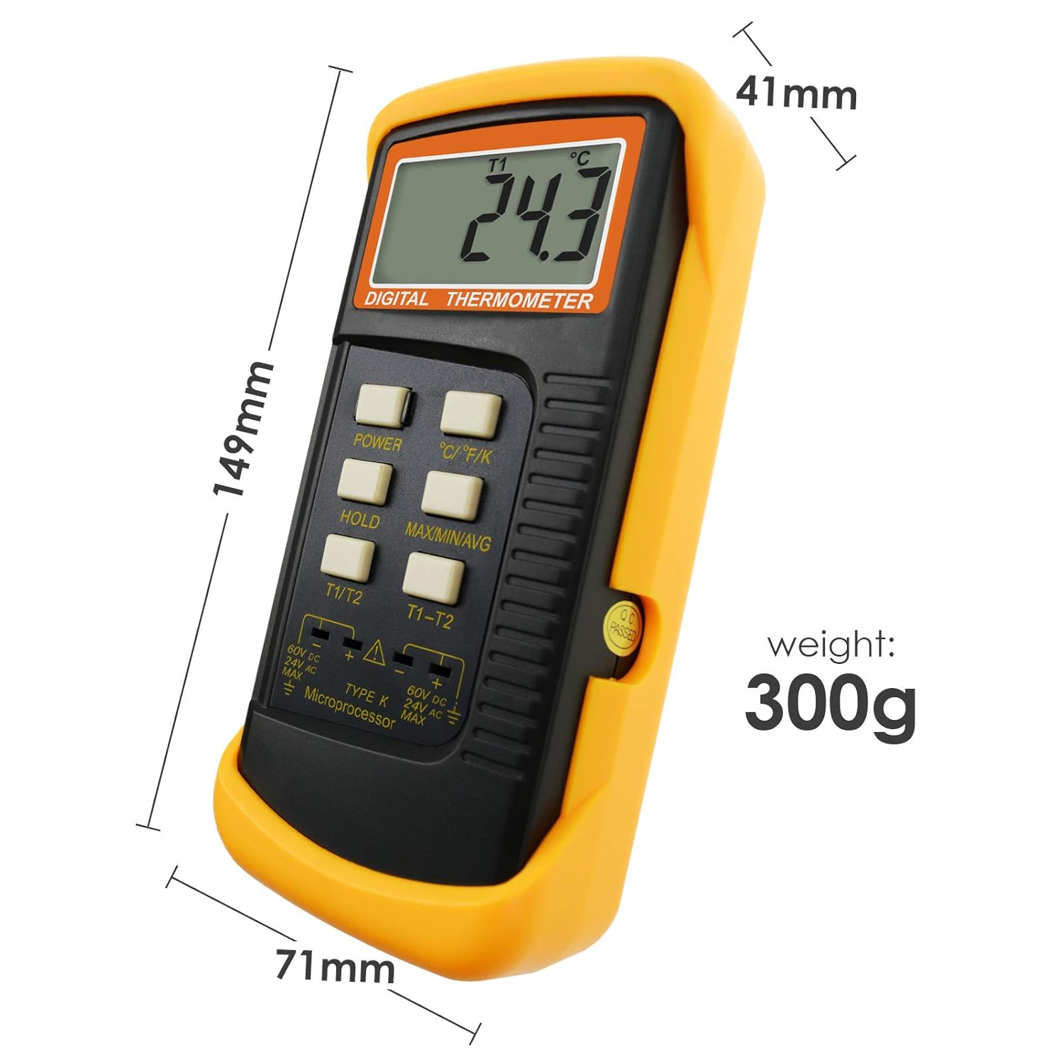 Handheld Desktop High Temperature Kelvin Scale Dual Measurement Meter