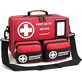 Aoldersson 520 Piece Large First Aid Kit – Emergency Survival Kit for Car, Home, Camping, and Travel – Compact Medical Kit for Roadside Emergencies, Outdoor Adventures, and Everyday Safety