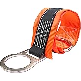 FHFallArrest Cross Arm Strap Double Steel D-Ring Safety Strap,Beam Straps Fall Protection, OSHA/ANSI Compliant (4 FT)