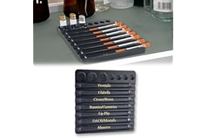 BANTLOU Aesthetic Practitioner Syringe Tray with Vial Holder, Bamboo Vial Holder Syringe Tray for 2-in-1 Combination, Syringe Storage Organizer for Aesthetic Practitioners and Small Vial Racks (Black)