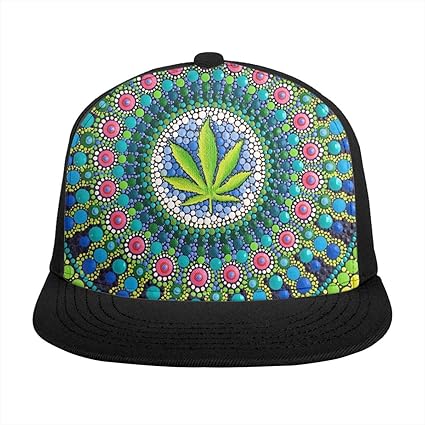 trippy flat bill hats
