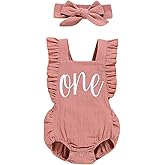 Detigee Baby Girl First Birthday Outfit 1st Birthday Girl Outfit One Year Old Bodysuit