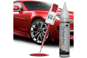 Ouzorp Car Touch Up Paint Black Fill Pen Scratch Repair Two-In-One(PEARL RED)
