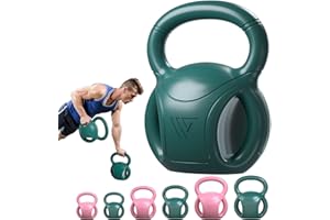 RUNWE 3 Handle Kettlebells Weight - Weight for Women Options 5, 10, 15 and 20 LB for Russian Twists AB Exercise, Weightlifting and Core Fitness Exercise Home Gym [Single in Sold]