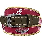 ZEP-PRO NCAA Men's Collegiate Woven Ribbon Belt, Sizes 30-46