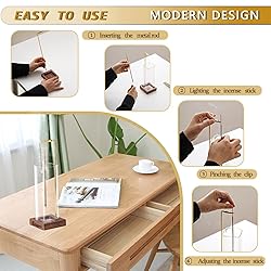 Ceremony Incense Holder，2 Pack Wood Incense