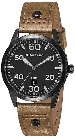 Giordano Analog Black Dial Mens Watch - A1041-02