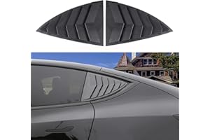YHCDSEA for Model Y Side Window Louver Cover Sport Style for Tesla Model Y 2021 2022 2023 2024 2025 Accessories (Glossy Carbon Fiber Pattern)