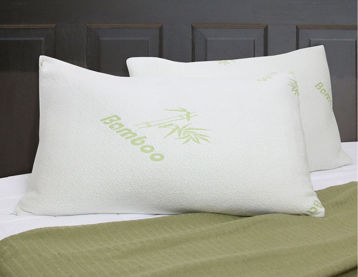 Hot Sale Bamboo Memory Foam Pillow Stay Cool Removable Cover With