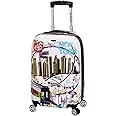Rockland Departure Hardside Spinner Wheel Luggage, Newyork, Carry-On 20"