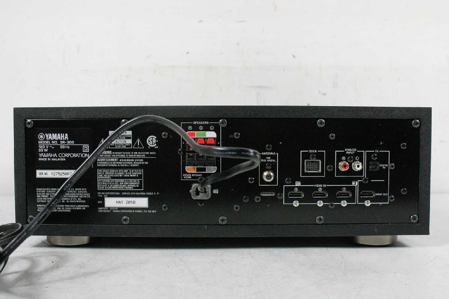 yamaha subwoofer integrated receiver sr300
