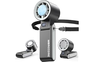 Portable Handheld Fan with Ice Cooler, Mothers Day Gifts for Mom Women Hot Flash, [Instant Chill to 50℉], 5000mAh Rechargeabl