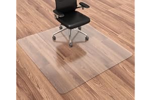 HOMEK Chair Mat for Hardwood Floor, 48”x 48” Office Chair Mat, Floor Mat for Office Chair, Clear Desk Chair Mat for Computer Desk