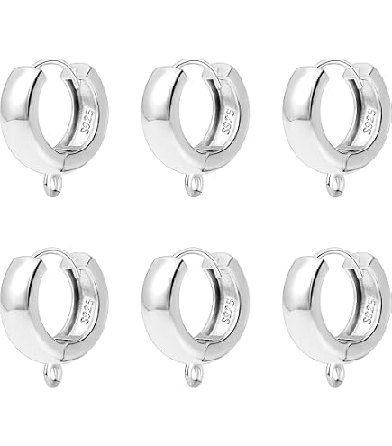 Paire De Crochets Argent 925 Pour Boucles D'oreilles 28mm - Fabrication Française - Neuf