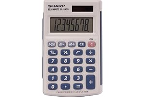 Sharp Calculators EL-243SB 8-Digit Pocket Calculator