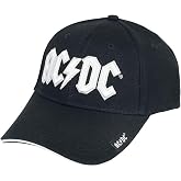 AC/DC Unisex Adult Logo Baseball Cap, Black, osz