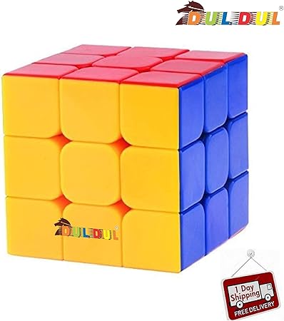 DUL DUL TamBoora Sticker Less Smooth Swing Rubiks Cube (3X3x3, Medium)