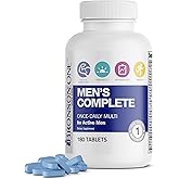 Bronson ONE Daily Men’s Complete Multivitamin Multimineral Once-Daily Multi for Active Men, 180 Tablets