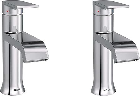 Moen 6702 Genta High Arc Single Handle Bathroom Faucet With Drain