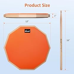 Sovvid 12 Inches Drum Pad and 5A Drum