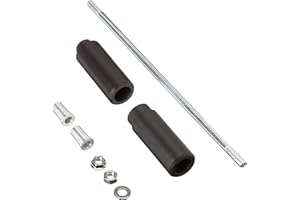 No Cut Black Frame Sliders Compatible with Suzuki SV650 / SV1000 / DL650 / DL1000 (All Years) Frame Bobbins Sliders Crash Pro