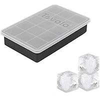 Tovolo Coffee, Bartender Accessories, & Smoothies/BPA-Free & Dishwasher-Safe Perfect Cube Ice Tray (Charcoal) -Stackable & Re