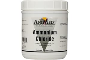 AniMed Powder 99.9-Percent Ammonium Chloride for Horses Dogs Cats Cows Sheep and Goats, 2.5-Pound…