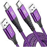 USB C Charging Cord [2Pack 10ft],USB C Cable Fast Charger 3.0A,USB C to USB Nylon Type C Charging Phone Charger for i Phone 1