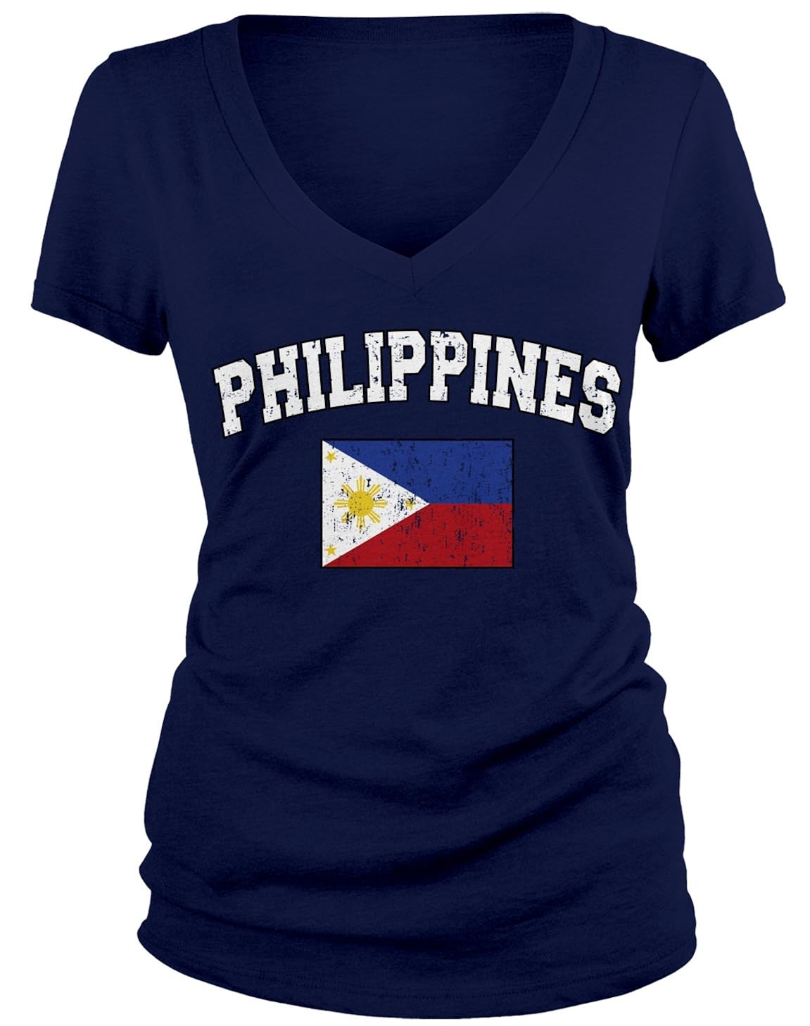 Amdesco Junior S Philippines Flag Filipinas Philippine Flag V Neck T