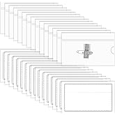 Nogeqi 30 Pcs Clear Name Tag Holder, Plastic Name Tags with Clips, Names Badge Holders with Badge Pins Horizontal with 30 Pcs Paper Inserts Fit Card (3.54x2.20 Inch) for Meeting Seminar Show Event