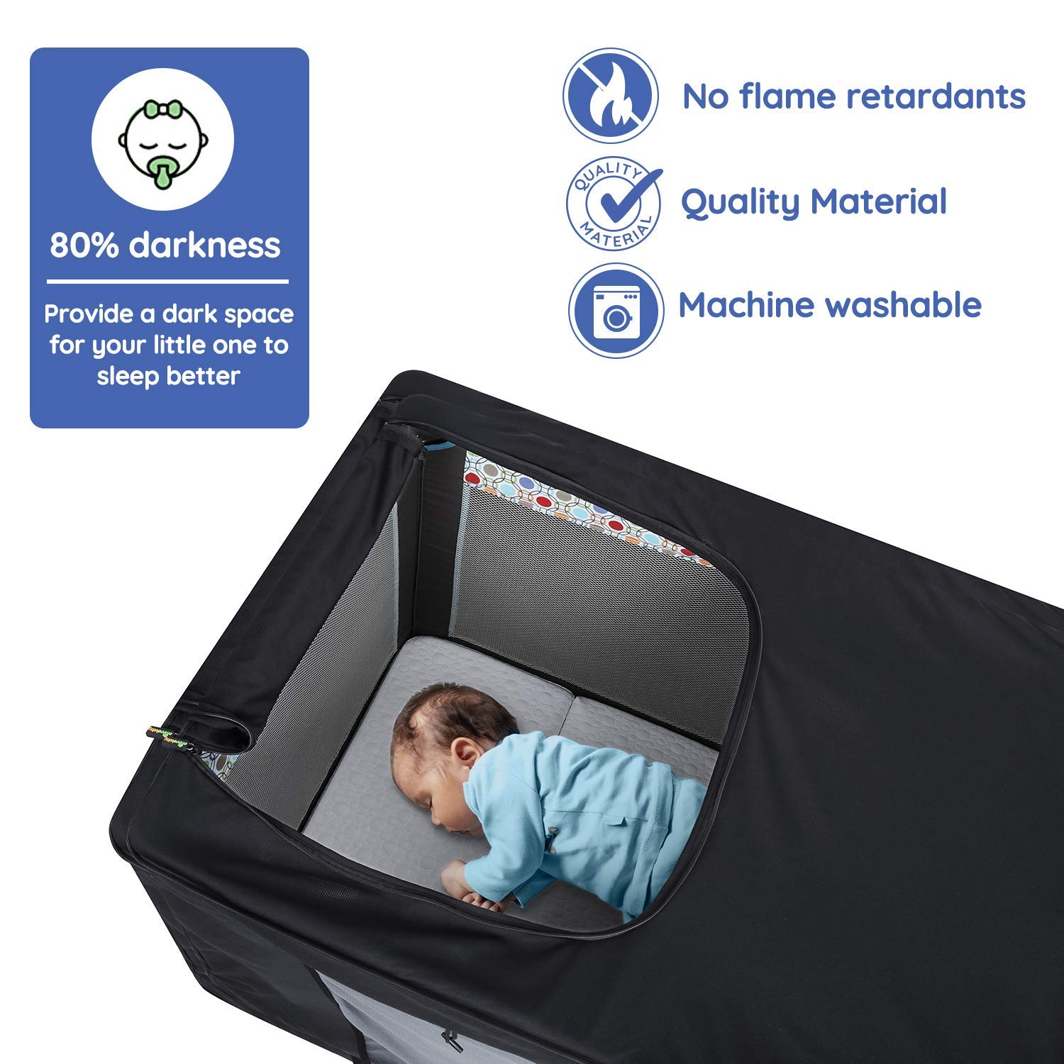 pack n play darkening cover