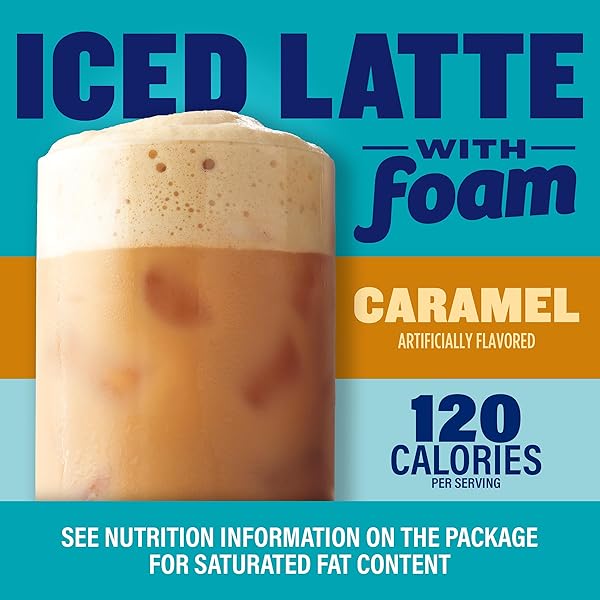 MAXWELL HOUSE ICED CARAMEL LATTE WITH FOAM ALL IN ONE DRINK MIX, 5.82 OZ, 6 PACKETS