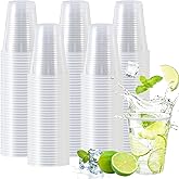 Clawsoff 12 oz Clear Plastic Cups 300 Pack, Disposable Cups,Party Drinking Cup, Cups for Party, Graduation, Travel, Holiday, Events