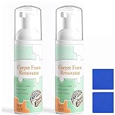 2Pcs Waterless Carpet Foam Stain Remover With Towel,Waterless Carpets Foam Spray,Carpet Foam Cleaning Spray,Deep Cleaning,Suitable for car Interiors,Carpets,Sofas,and Furniture(1Pcs 60ml)