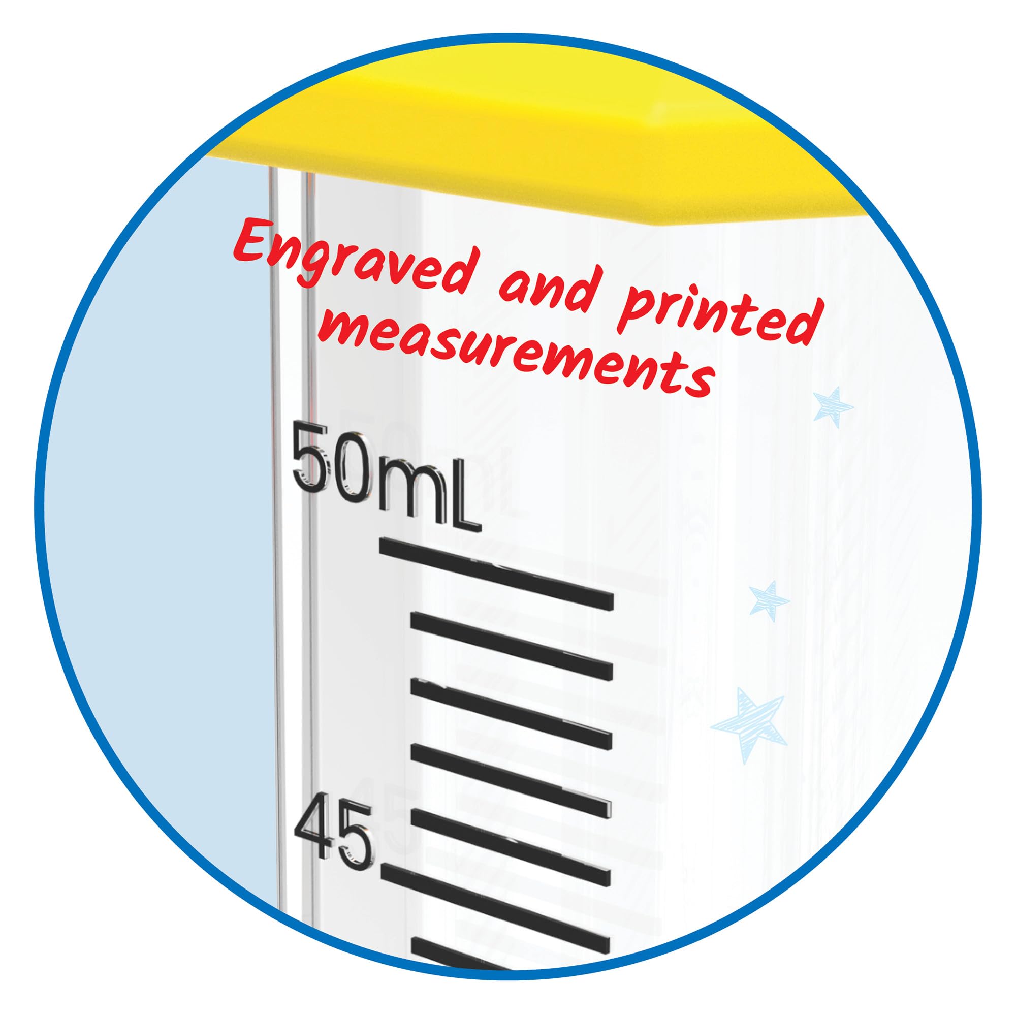 Hand2mind Starter Science Graduated Cylinder Set, Science Lab Equipment for Kids, Measuring Toys, Educational Science Kits, Chemistry Set, Science Supplies for Classroom (Set of 5)